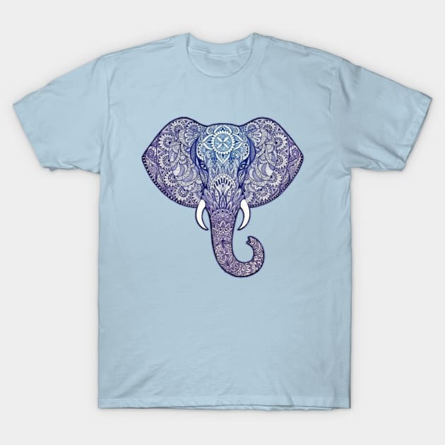 Henna Elephant Art T-Shirt by Just Kidding by Nadine May